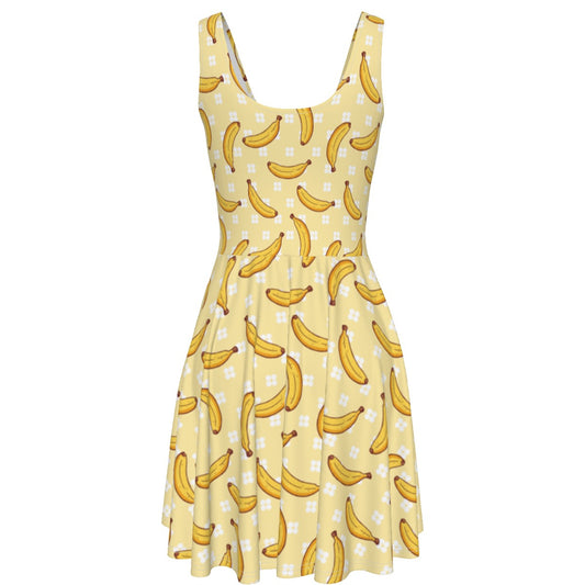 Banana Skater Dress - With Pockets