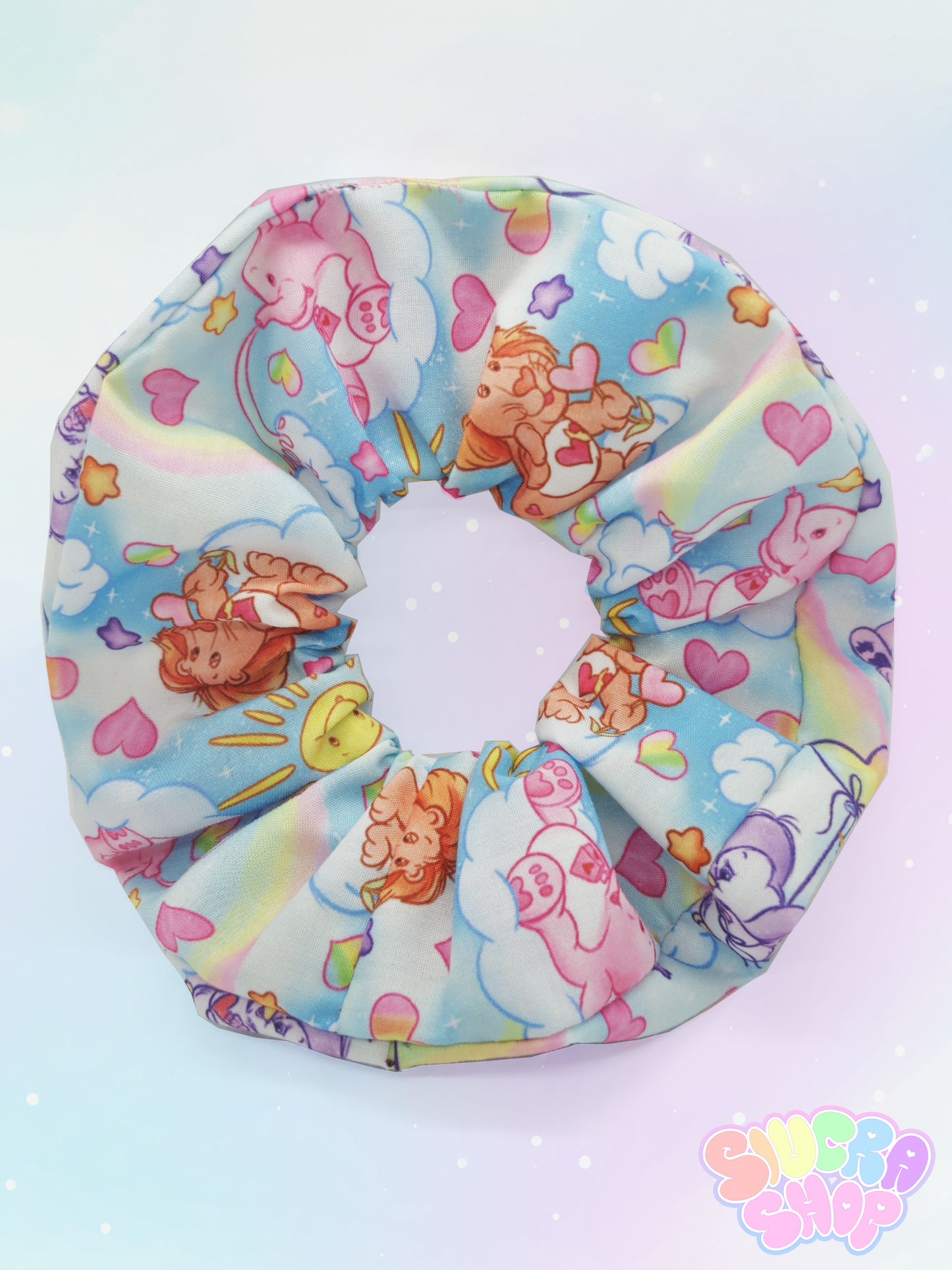 Retro Care Bears Scrunchie