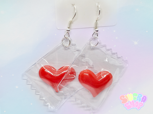 Heart Packet Earrings