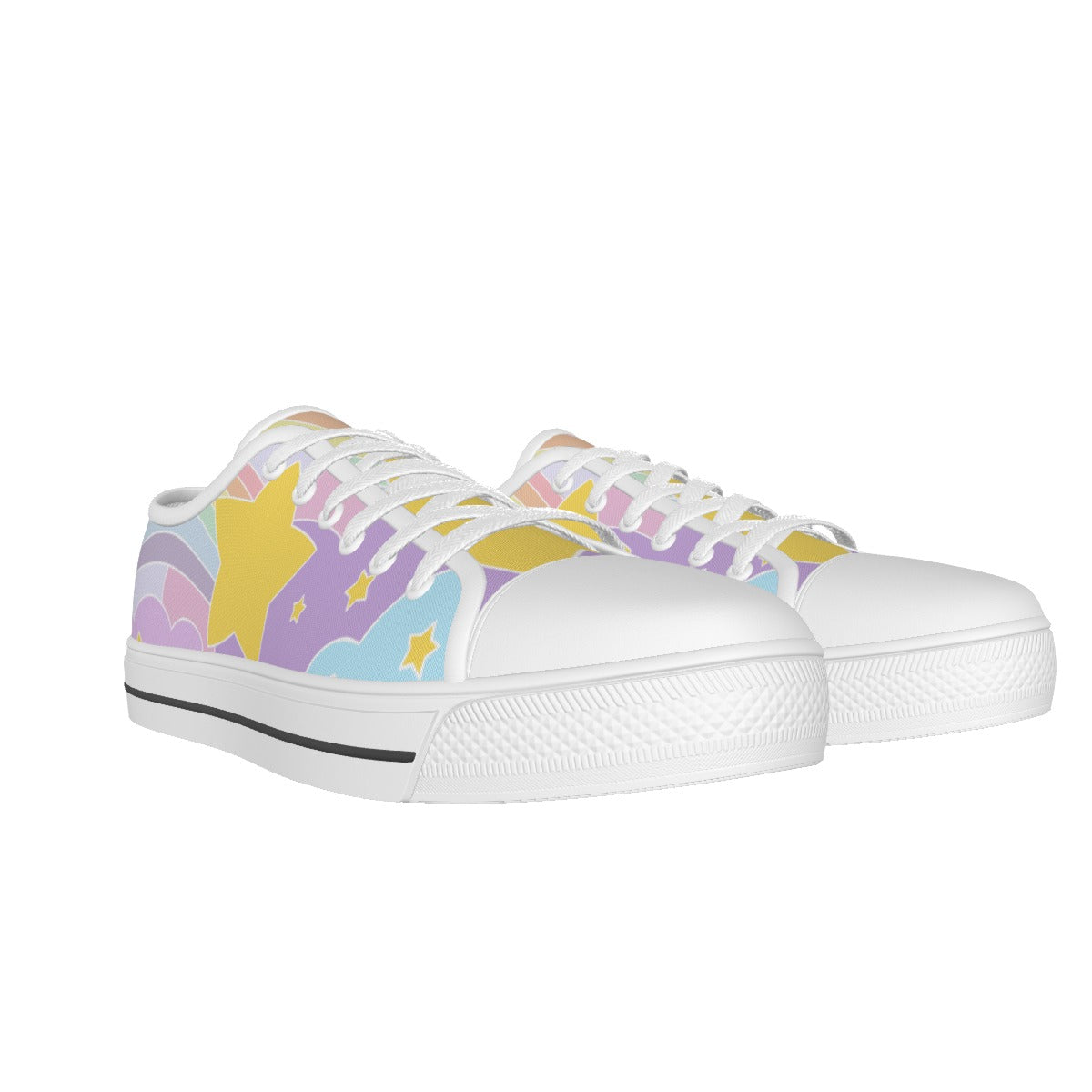 Rainbow Cloud Low Top Shoes