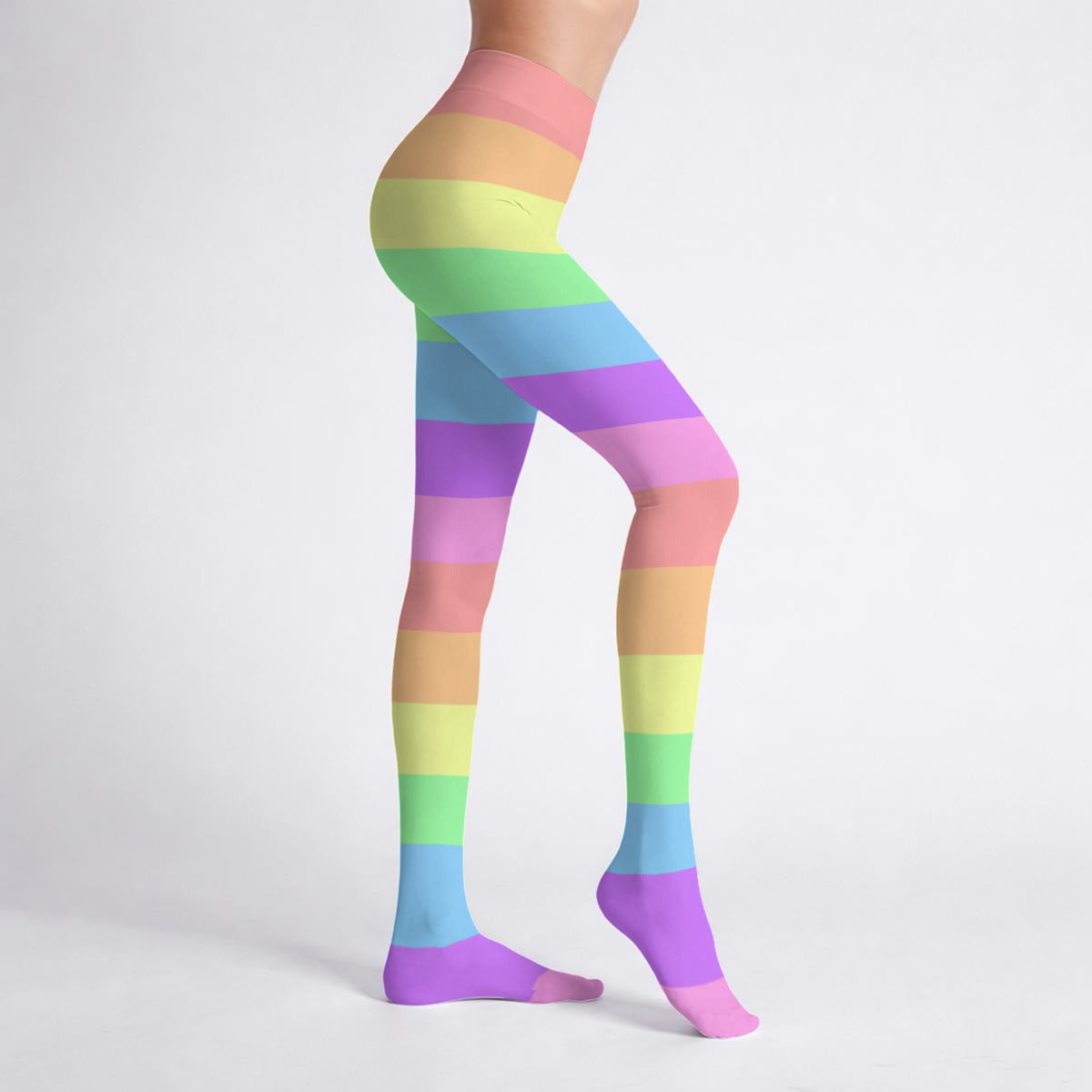 Rainbow Stripe Tights