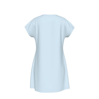 Blue Dreamy T-Shirt Dress