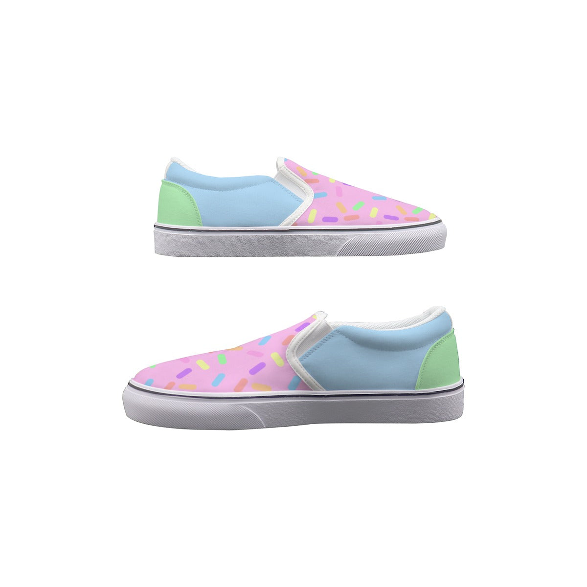 Colorful Sprinkle Slip On Sneakers