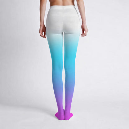 Pink - Blue Ombre Tights