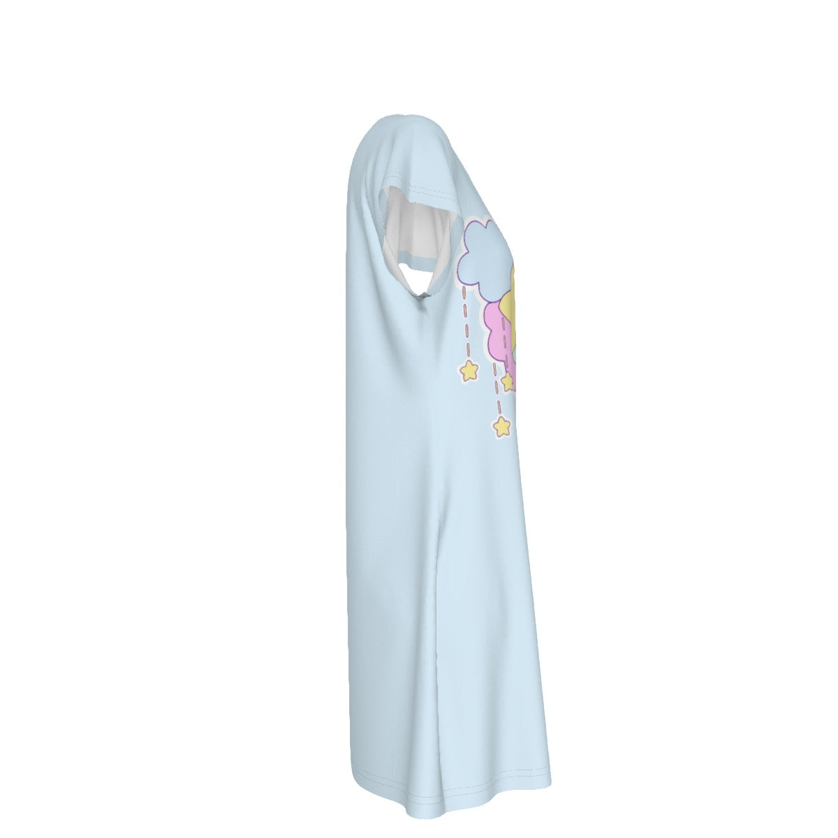 Blue Dreamy T-Shirt Dress
