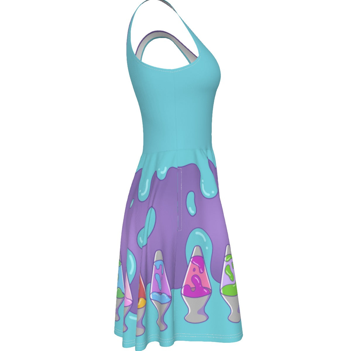 Lava Lamp Skater Dress - With Pockets