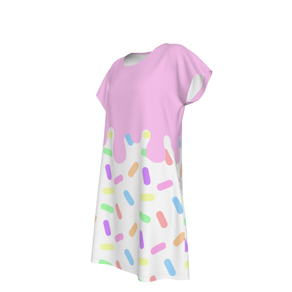 Drippy Sprinkles T-Shirt Dress