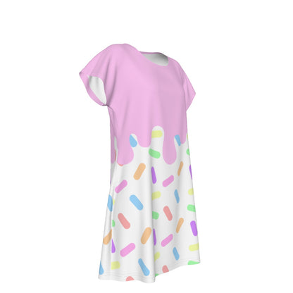 Drippy Sprinkles T-Shirt Dress