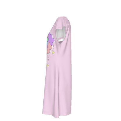 Pink Dreamy T-Shirt Dress