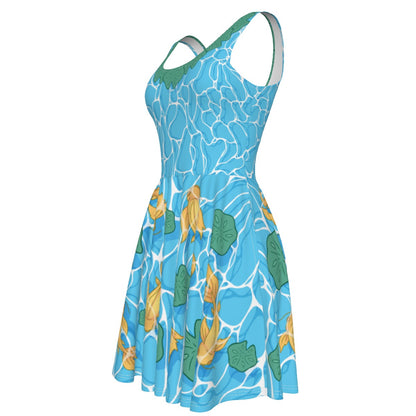 Koi Pond Skater Dress - With Pockets