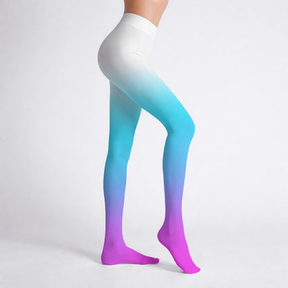 Pink - Blue Ombre Tights
