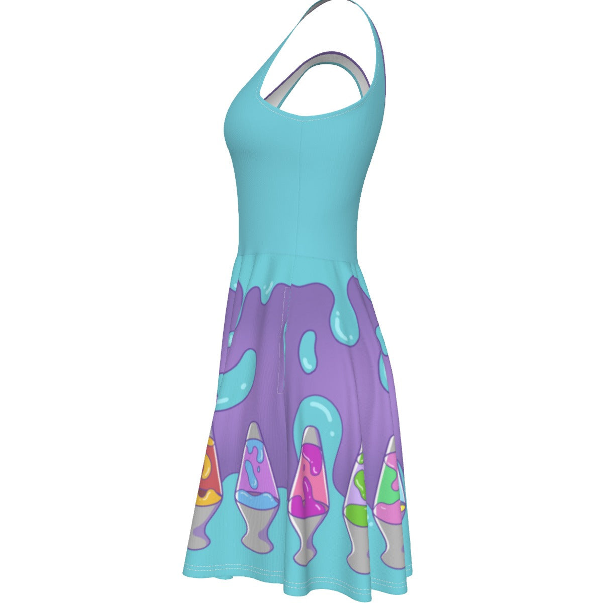 Lava Lamp Skater Dress - With Pockets