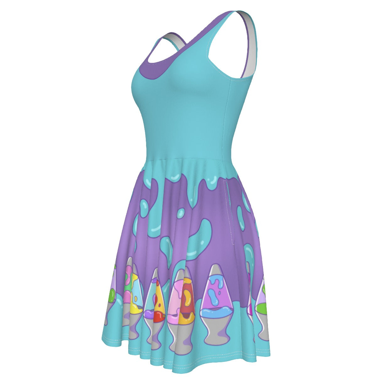 Lava Lamp Skater Dress - With Pockets