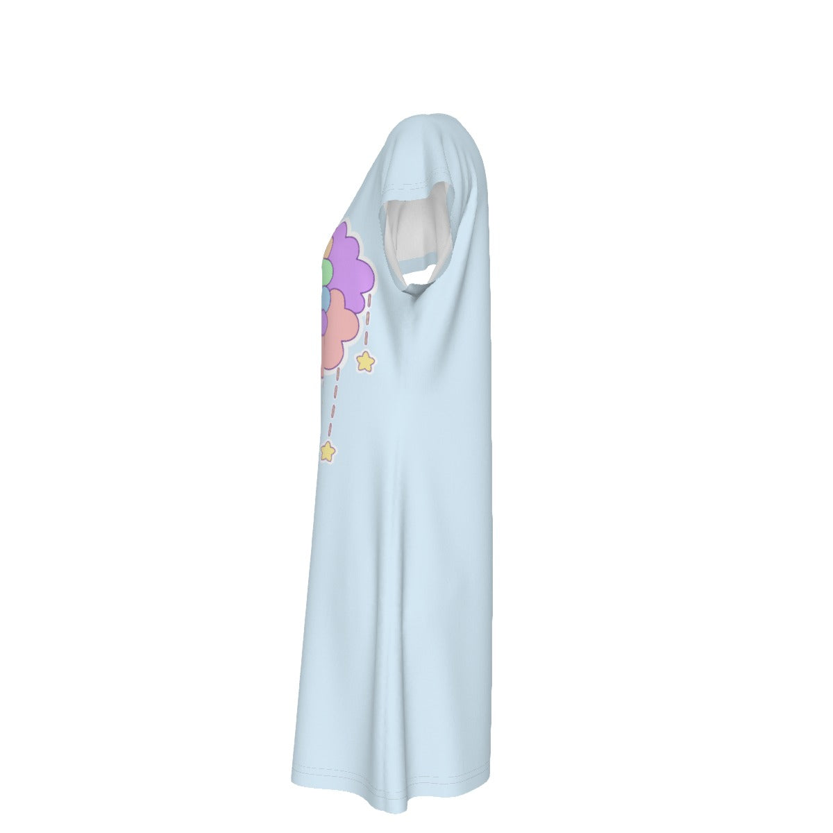 Blue Dreamy T-Shirt Dress