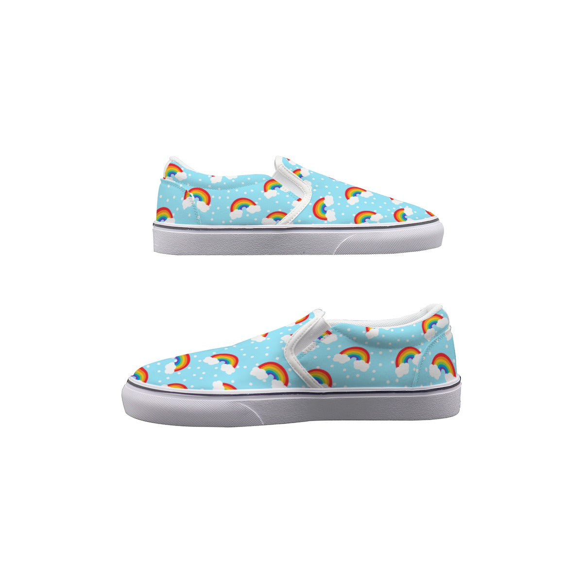 Rainbow Slip On Sneakers