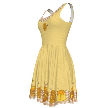 Honey Picnic Skater Dress - With Pockets