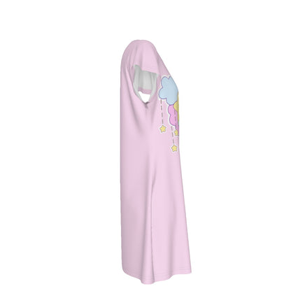 Pink Dreamy T-Shirt Dress