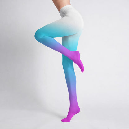Pink - Blue Ombre Tights