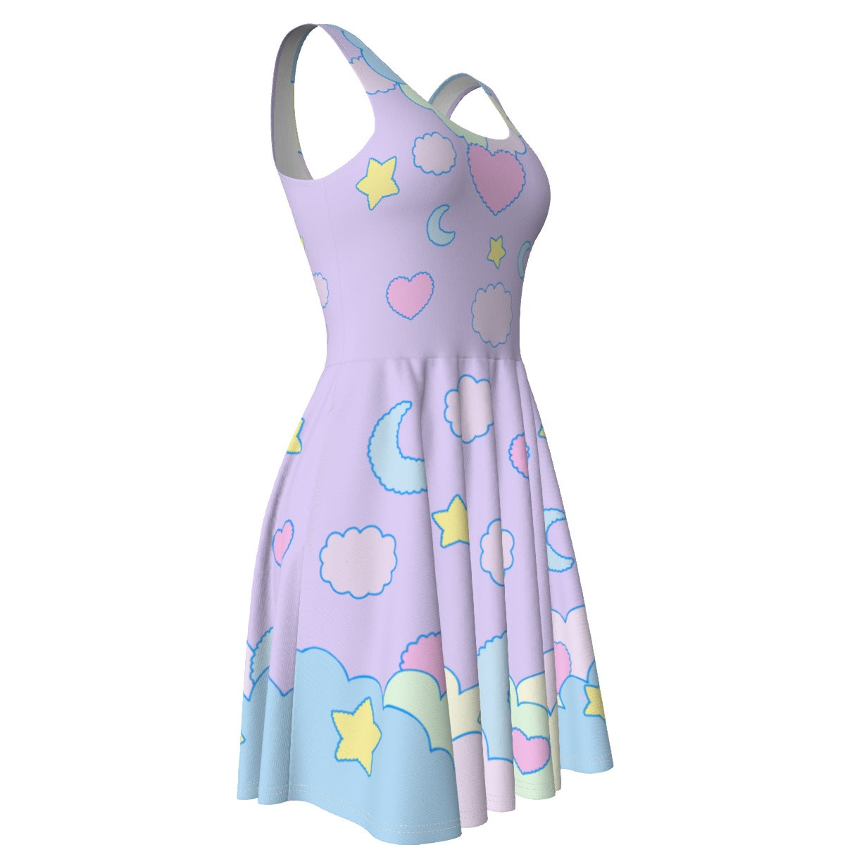 Fluffy Dream Skater Dress - With Pockets