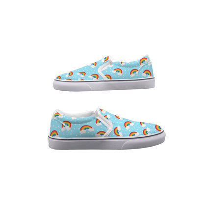 Rainbow Slip On Sneakers