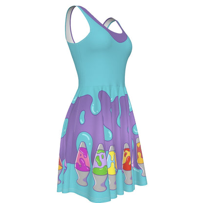Lava Lamp Skater Dress - With Pockets