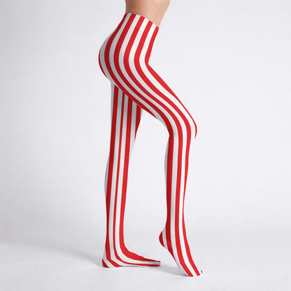 Red Stripe Tights