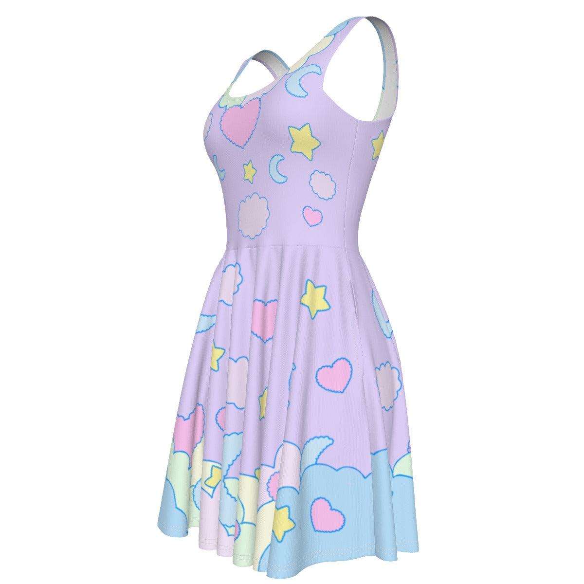 Fluffy Dream Skater Dress - With Pockets
