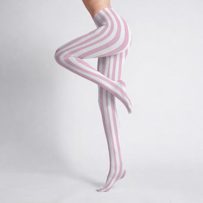 Pink Stripe Tights