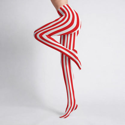 Red Stripe Tights