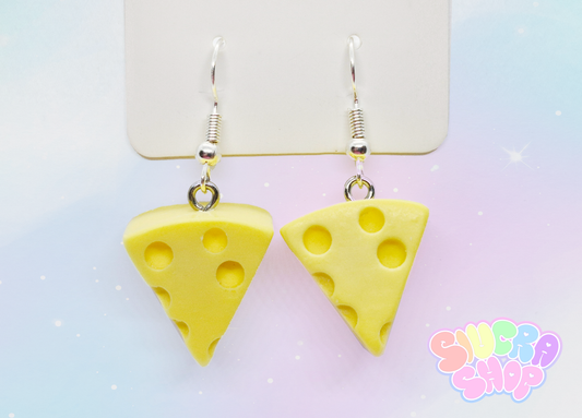 Cheese Slice Earrings