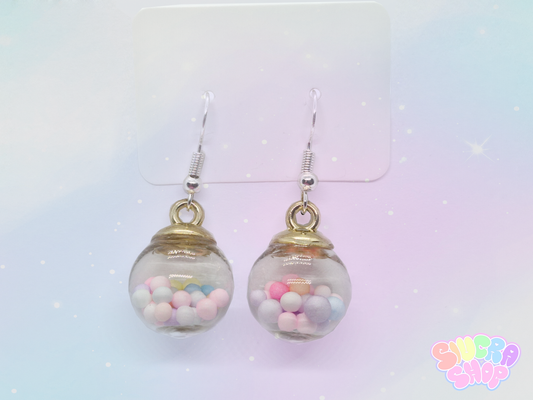 Pom Pom Confetti Jar Earrings