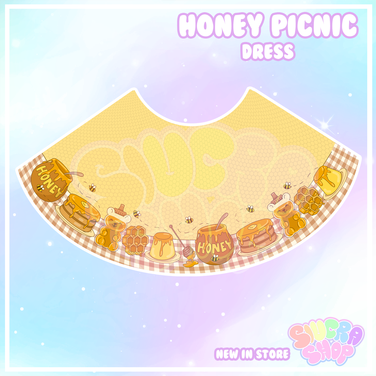 Honey Picnic Skater Dress - With Pockets