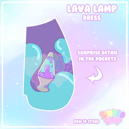 Lava Lamp Skater Dress - With Pockets